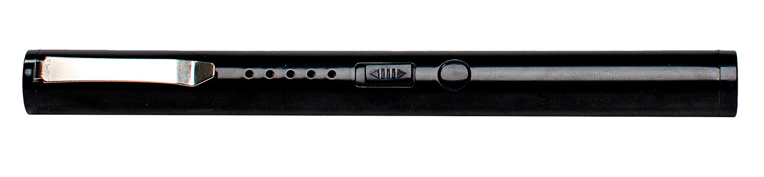 Uzi Stun Pen Black Aluminum Rechargeable Built-In Battery Safety Switch