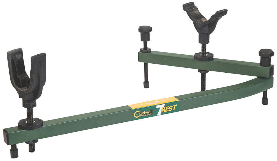 Caldwell 7-Rest Portable Collapsible Shooting Rest 16-24" Green Aluminum Ambidextrous Design