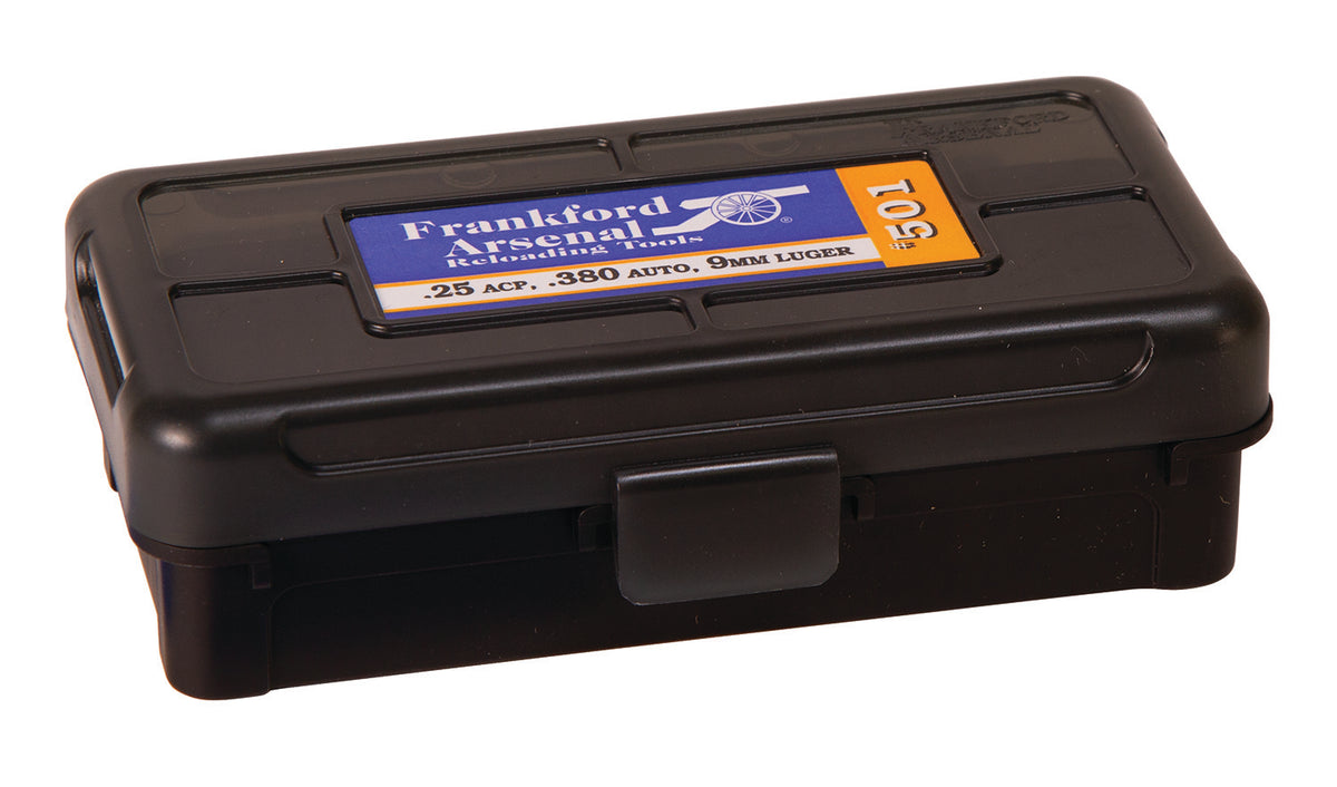 Frankford Arsenal 1083783 High-Density Polymer Ammo Box 9mm/25/380ACP 50rd Black