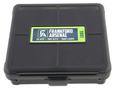 Frankford Arsenal 1083797 High-Density Polymer Ammo Box 9mm/25/380ACP 100rd Black