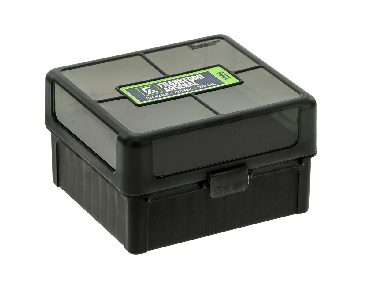 Frankford Arsenal 1083799 High-Density Polymer Ammo Box 204/223/300WinMag 100rd Black