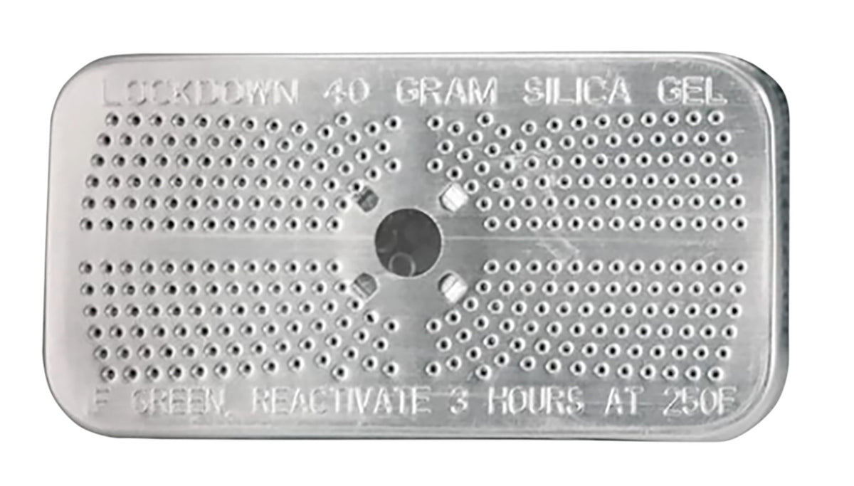 Lockdown 222555 40 Gram Silver Silica Gel Gun Safe Dehumidifier Rechargeable