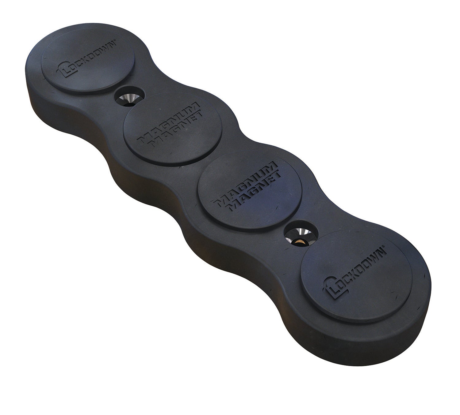 Lockdown 1097608 Gun Concealment Magnum Magnet Black Metal Holds Pistol Long Gun Up to 75 lbs