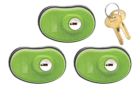 Lockdown 1118825 Trigger Lock Keyed Green Rubber 3 Piece Pack