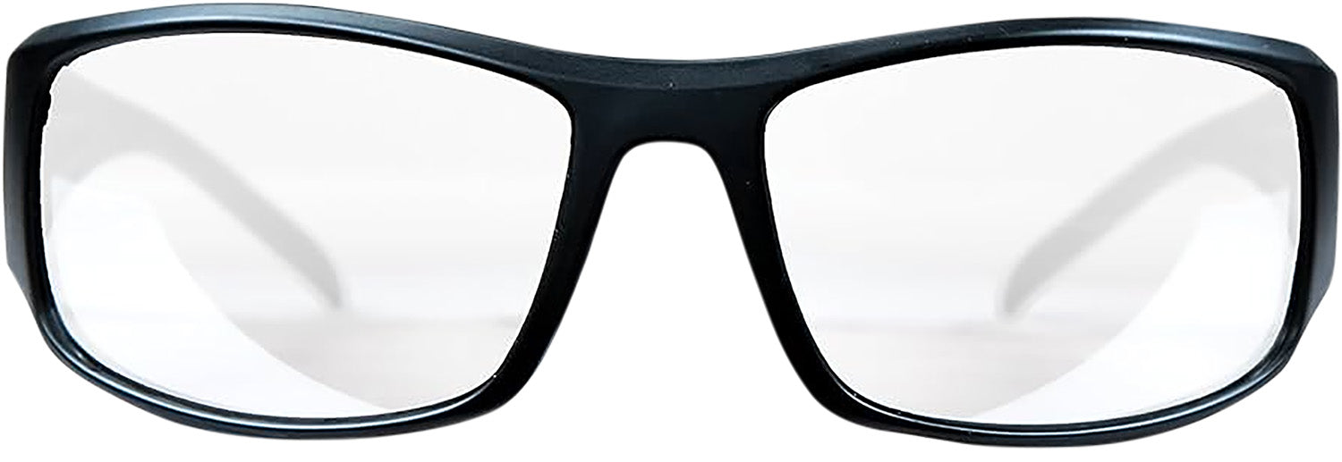 M&P Accessories Thunderbolt Adult Shooting Glasses Full Frame Clear Mirror Lens Black with Storage Case
