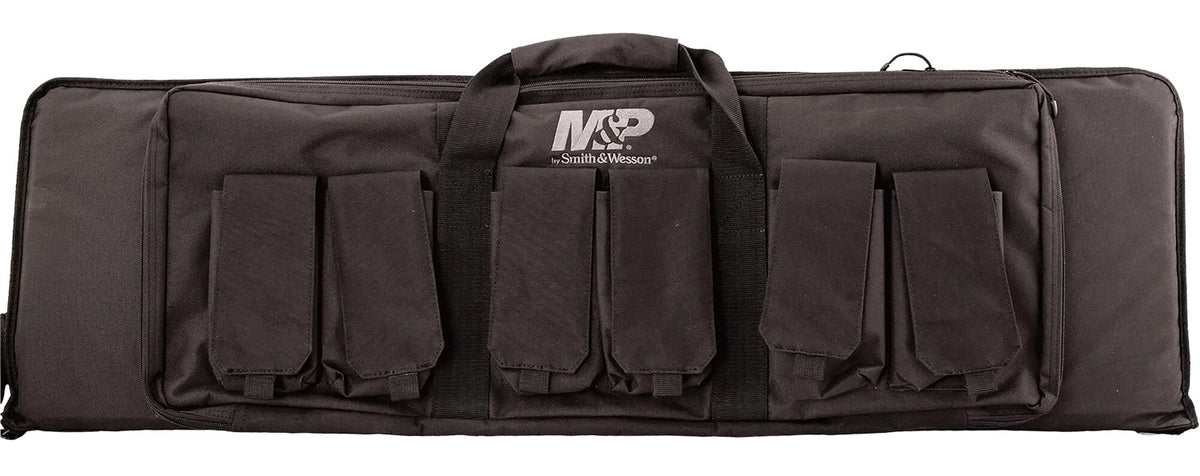 M&P Accessories 110025 Pro Tac 42" Ballistic Nylon Gun Case Black with 6 Magazine Pouches