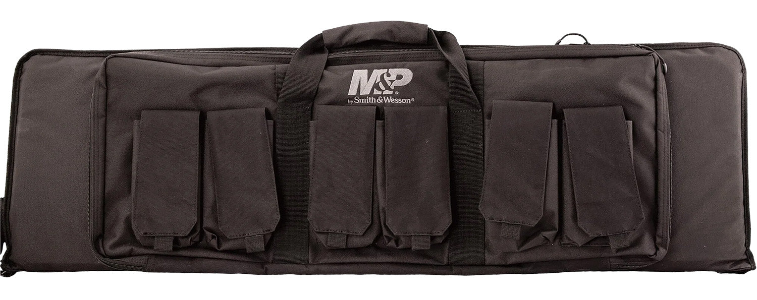 M&P Accessories 110025 Pro Tac 42" Ballistic Nylon Gun Case Black with 6 Magazine Pouches