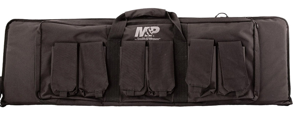 M&P Accessories 110025 Pro Tac 42" Ballistic Nylon Gun Case Black with 6 Magazine Pouches