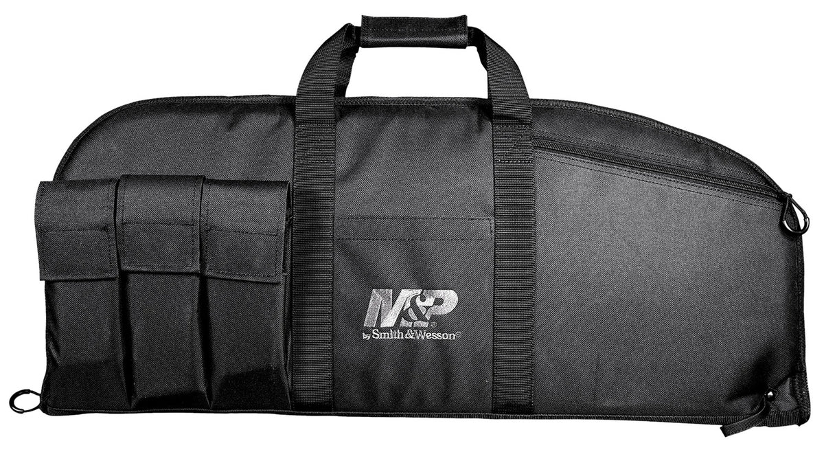 M&P Accessories 110016 Duty Series 45" Rifle/Shotgun Case Black 5 Exterior Mag Pouches Padded