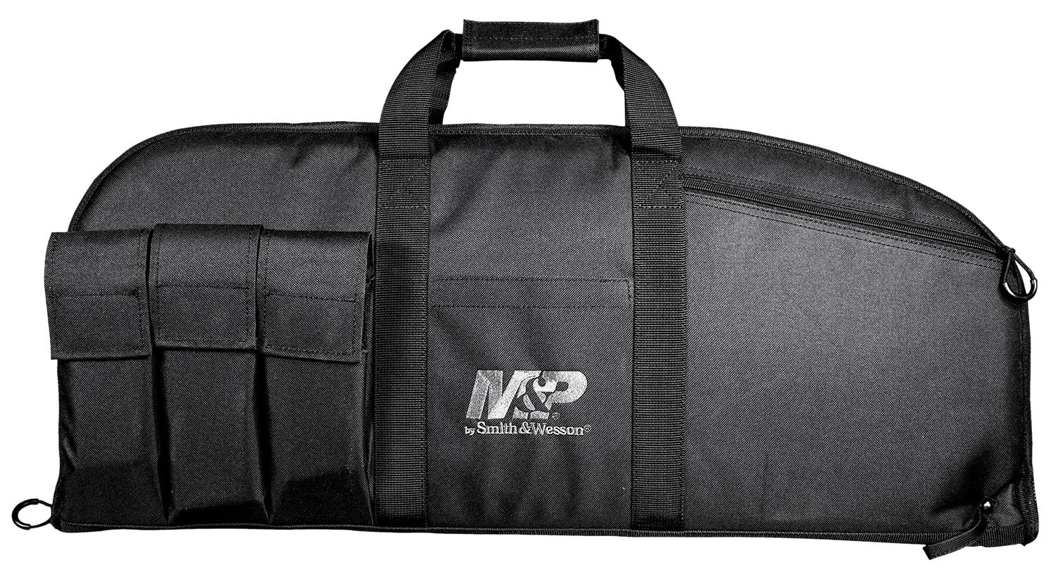 M&P Accessories 110016 Duty Series 45" Rifle/Shotgun Case Black 5 Exterior Mag Pouches Padded