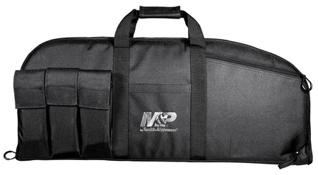M&P Accessories 110016 Duty Series 45" Rifle/Shotgun Case Black 5 Exterior Mag Pouches Padded