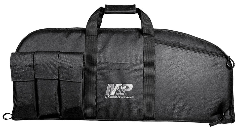 M&P Accessories 110016 Duty Series 45" Rifle/Shotgun Case Black 5 Exterior Mag Pouches Padded
