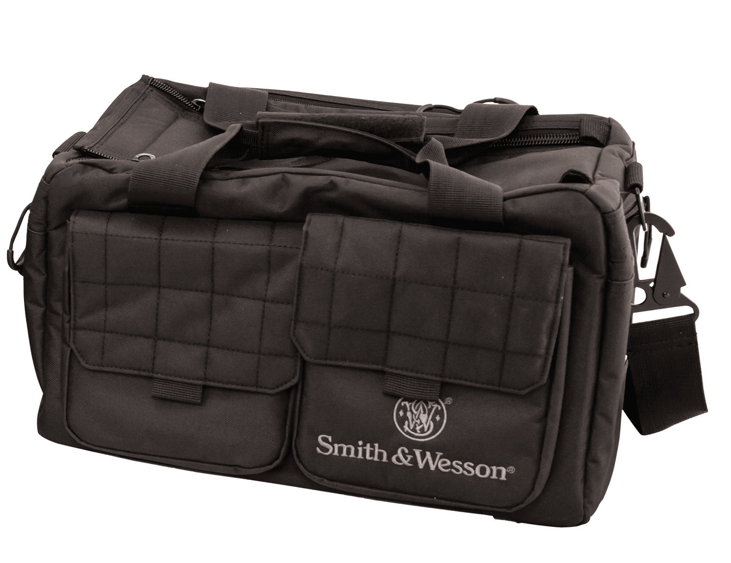 M&P Accessories 110013 Recruit Range Bag Black Nylon with Magazine Pouches & Padded Strap
