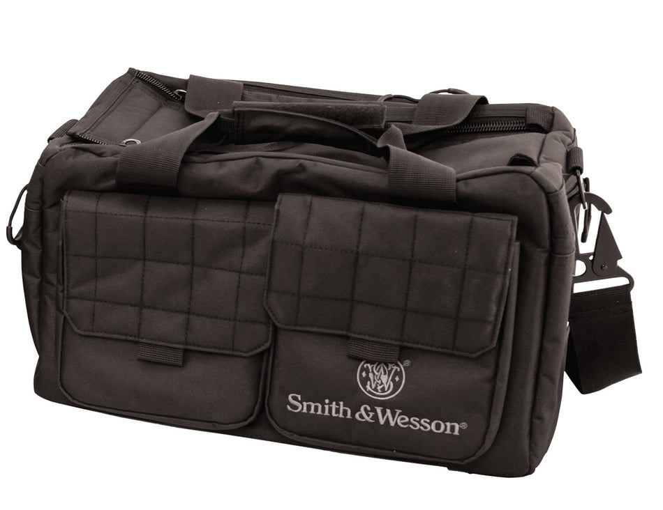 M&P Accessories 110013 Recruit Range Bag Black Nylon with Magazine Pouches & Padded Strap