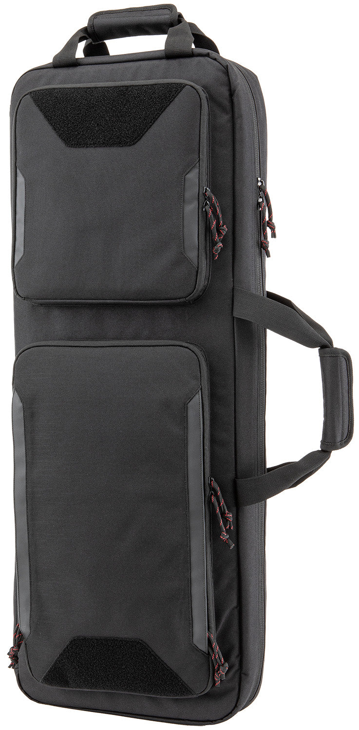 Tac Six Ghost Vertical Rifle Case 600D Polyester Black Lockable with Handgun Pocket