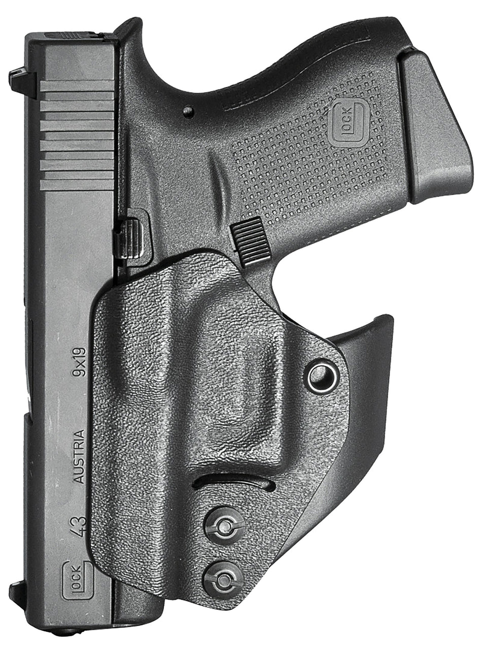 Mission First Tactical Minimalist IWB Ambidextrous Holster for Glock 42/43/43X/48 Black Polymer H2GL43AIWBM