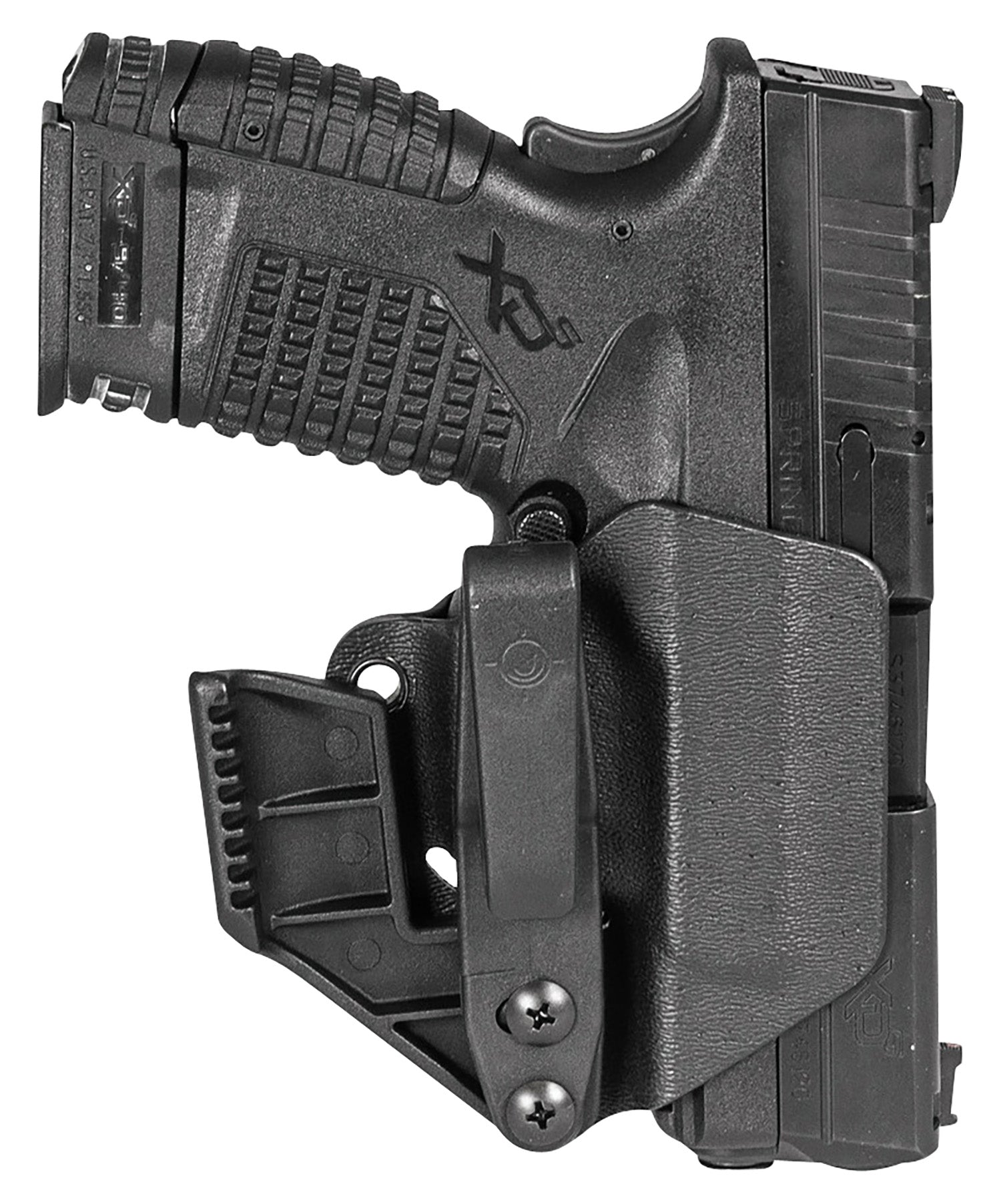Mission First Tactical Minimalist IWB Ambidextrous Black Polymer Holster for Springfield XD-S 9/40 H2SFXDSAIWBM