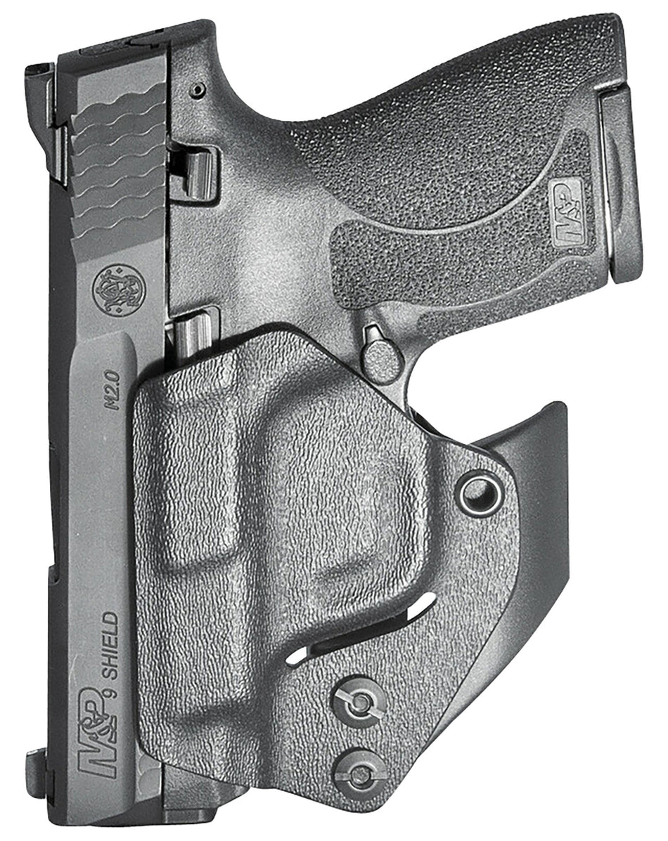 MFT Ambidextrous Minimalist IWB Belt Clip Holster for Smith & Wesson Shield Plus and Shield 2.0 9/40 Black Polymer