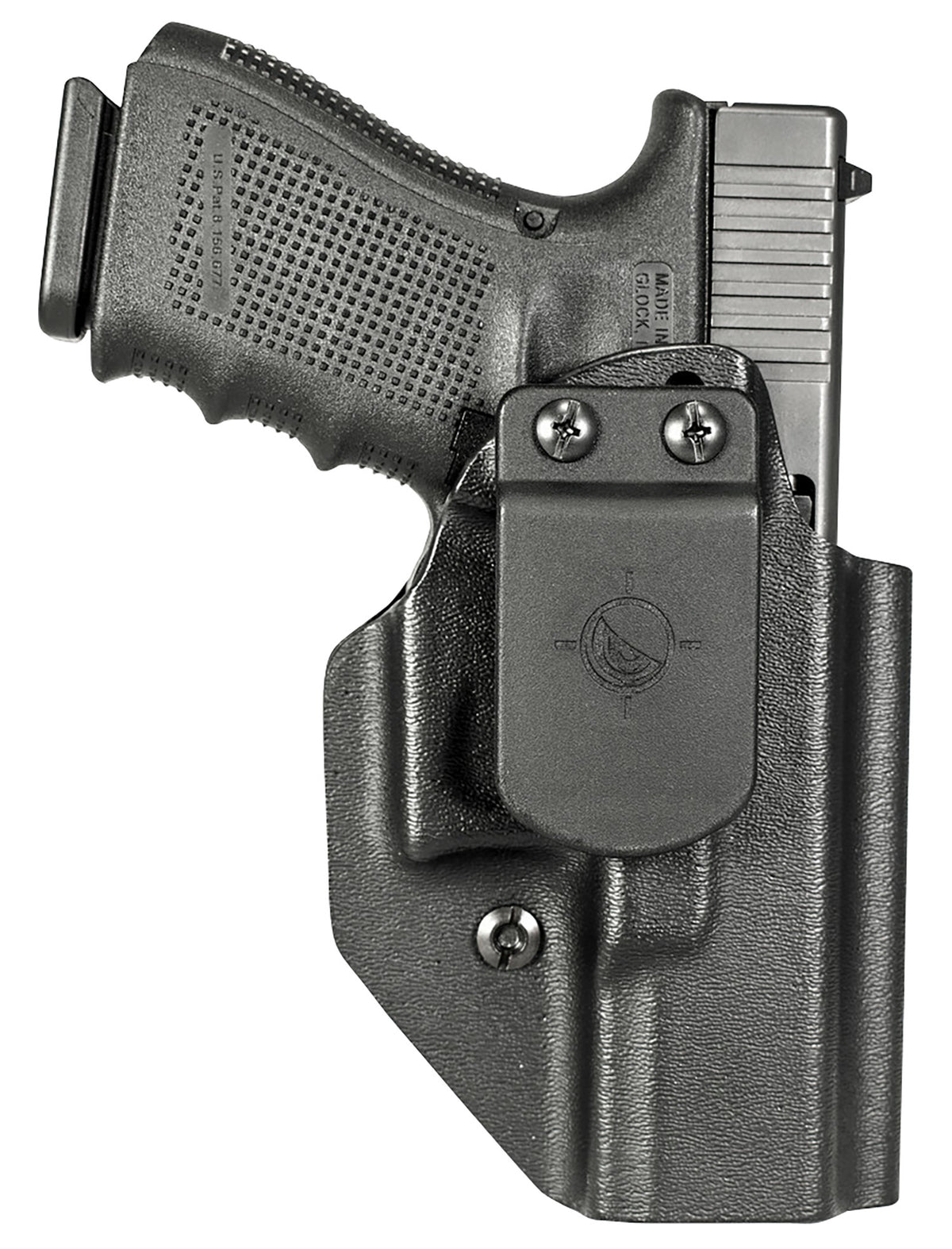MFT Polymer Appendix and Waistband Holster with Belt Clip Fits Glock 19 23 44 Ambidextrous Black