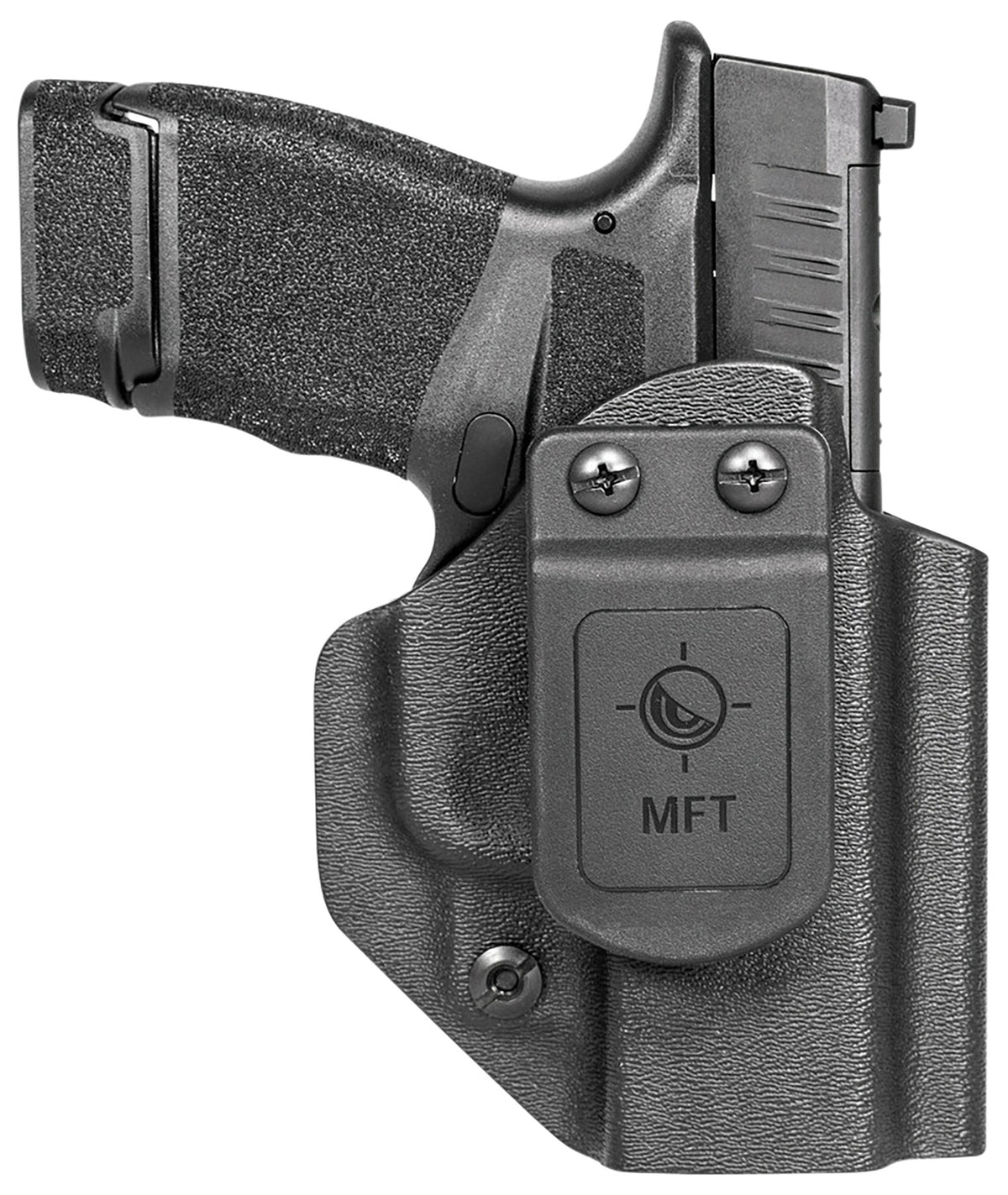 MFT Polymer IWB OWB Appendix Holster Tuckable Belt Clip Springfield Hellcat Micro OSP 9mm Ambidextrous Black