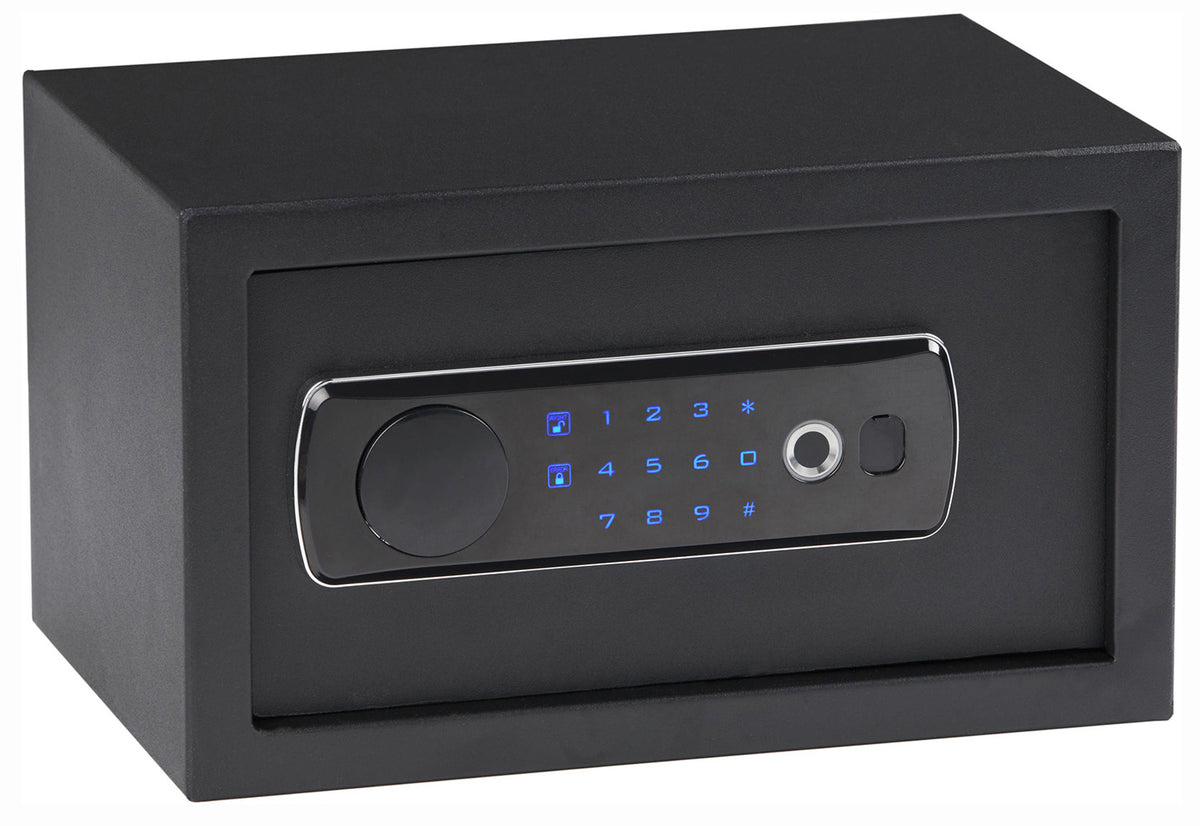 Bulldog BD5010 Duo Biometric & LED Keypad Pistol Vault Key Override Black Powder Coat Steel Holds 1 Handgun