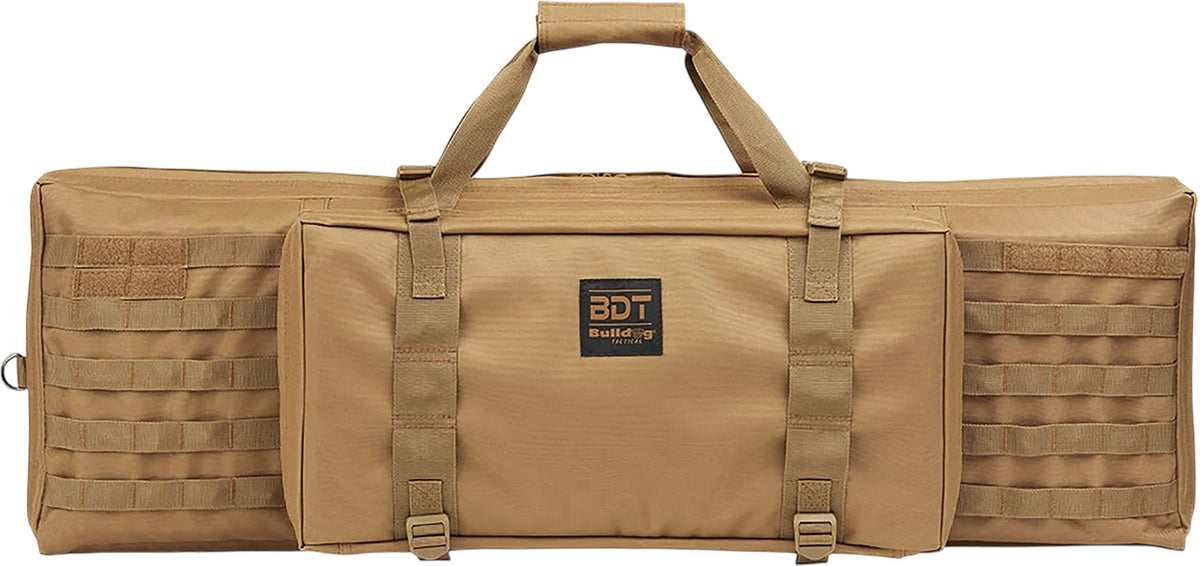Bulldog BDT3038T Tactical Single 38" Tan Nylon Rifle Bag with Extra Mag Pocket