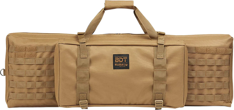 Bulldog BDT3038T Tactical Single 38" Tan Nylon Rifle Bag with Extra Mag Pocket