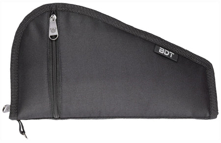 Bulldog BDT619B Deluxe Pistol Case Black Water-Resistant Nylon 9"L x 6"H Quilted Lining