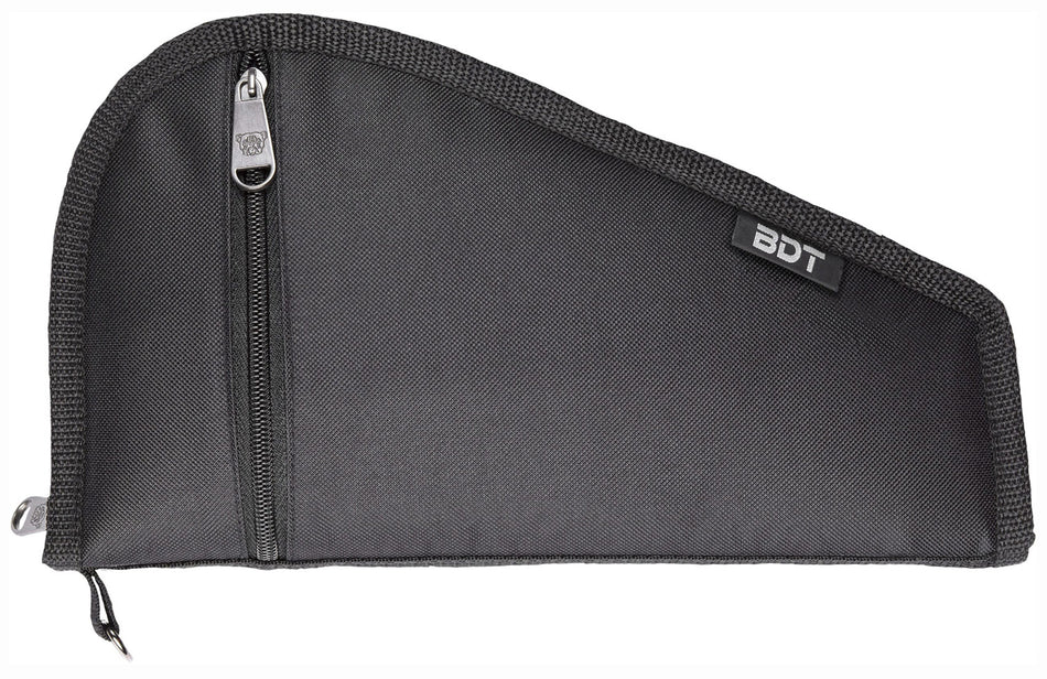 Bulldog BDT619B Deluxe Pistol Case Black Water-Resistant Nylon 9"L x 6"H Quilted Lining