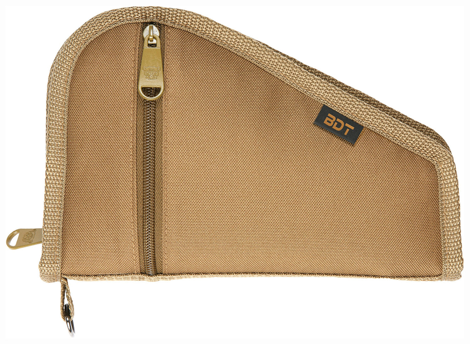 Bulldog BDT620T Deluxe Pistol Case Tan Water-Resistant Nylon 12"L x 6"H Quilted Lining