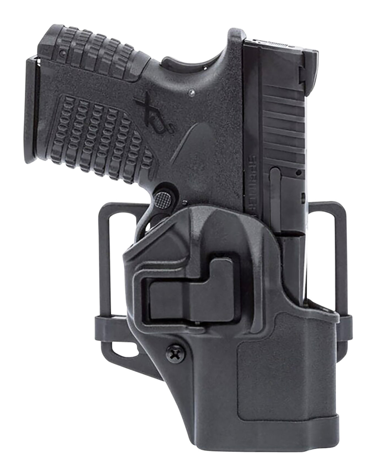 Blackhawk 410577BKR Serpa CQC OWB Size 77 Black Polymer Paddle/Belt Loop for Springfield Hellcat RH