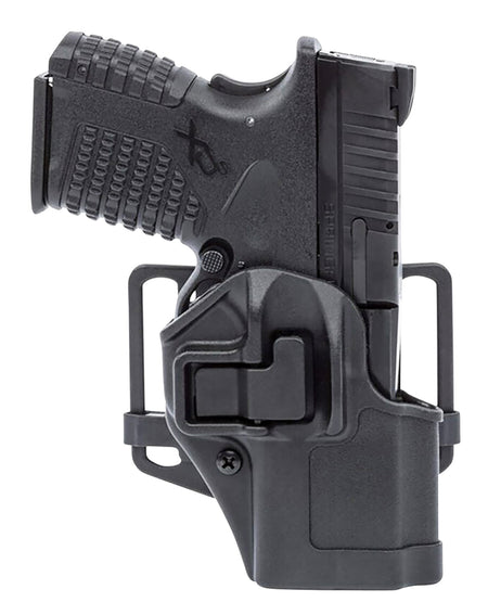 Blackhawk 410577BKR Serpa CQC OWB Size 77 Black Polymer Paddle/Belt Loop for Springfield Hellcat RH