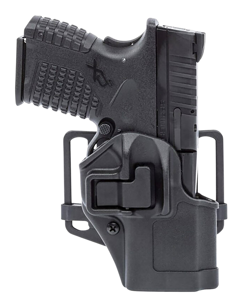 Blackhawk 410577BKR Serpa CQC OWB Size 77 Black Polymer Paddle/Belt Loop for Springfield Hellcat RH