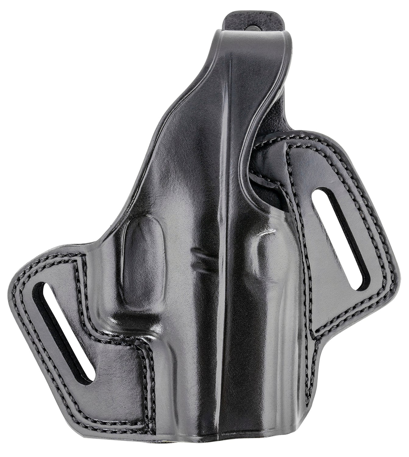 Galco Fletch OWB Belt Slide Holster FL800RB Black Leather Glock 43/43X / Hellcat RH Up to 1.75" Belt