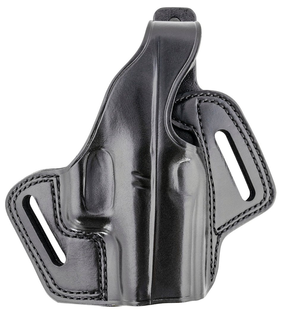 Galco Fletch OWB Belt Slide Holster FL800RB Black Leather Glock 43/43X / Hellcat RH Up to 1.75" Belt