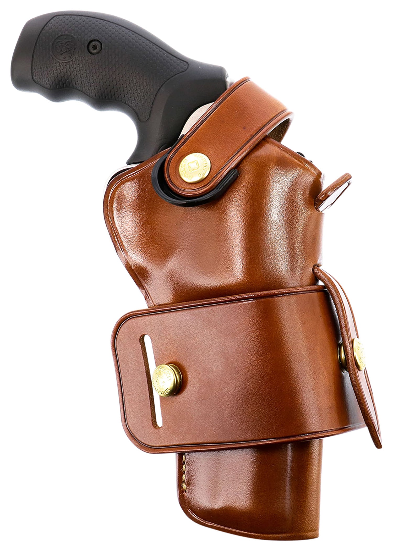 Galco WheelGunner 2.0 OWB Belt Slide WG2104 Tan Leather S&W L-Frame Ruger Security-Six 4" Ambi