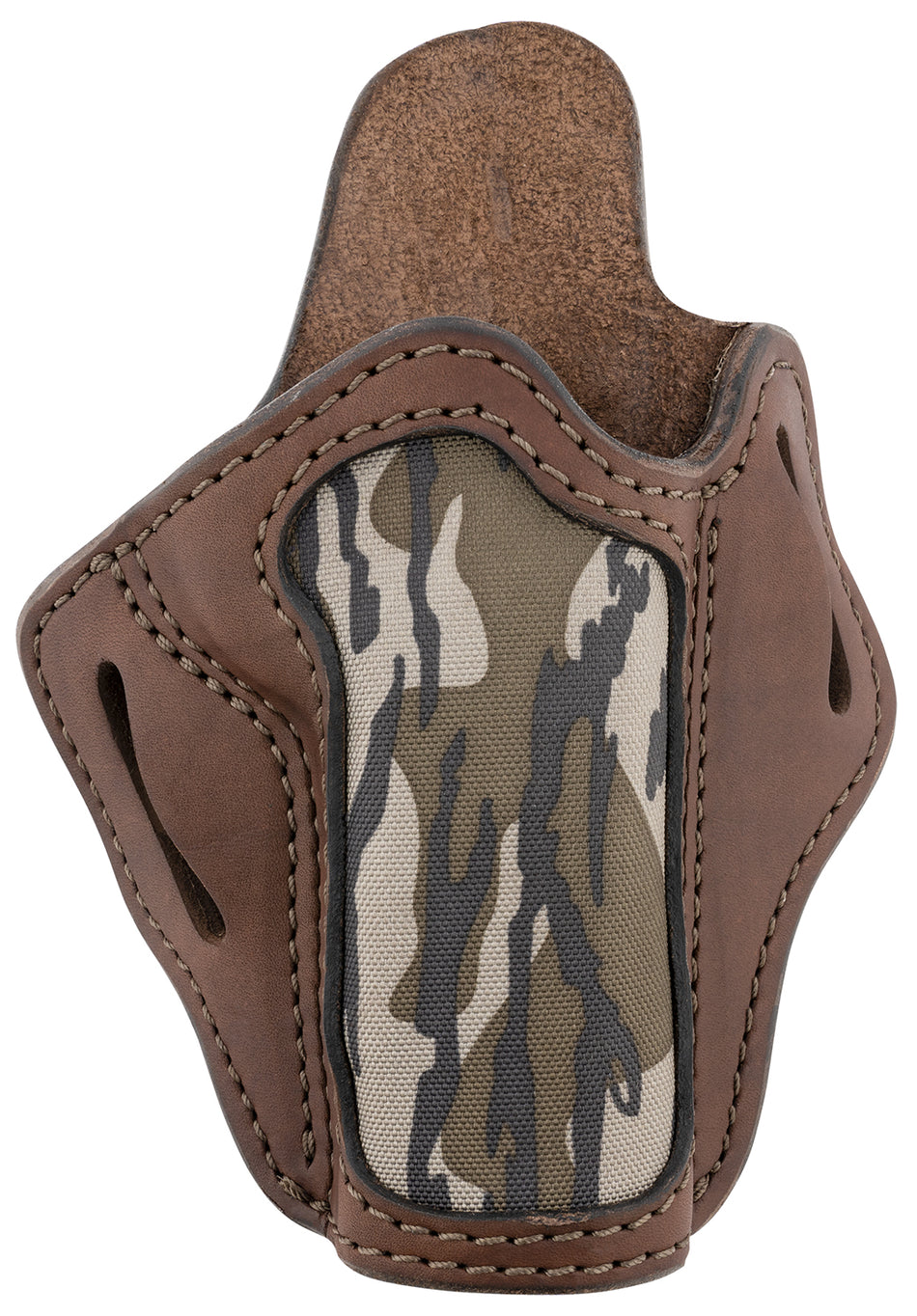 1791 Optic Ready OWB Holster 01 Brown with Mossy Oak Leather Belt Slide Fits 5" 1911