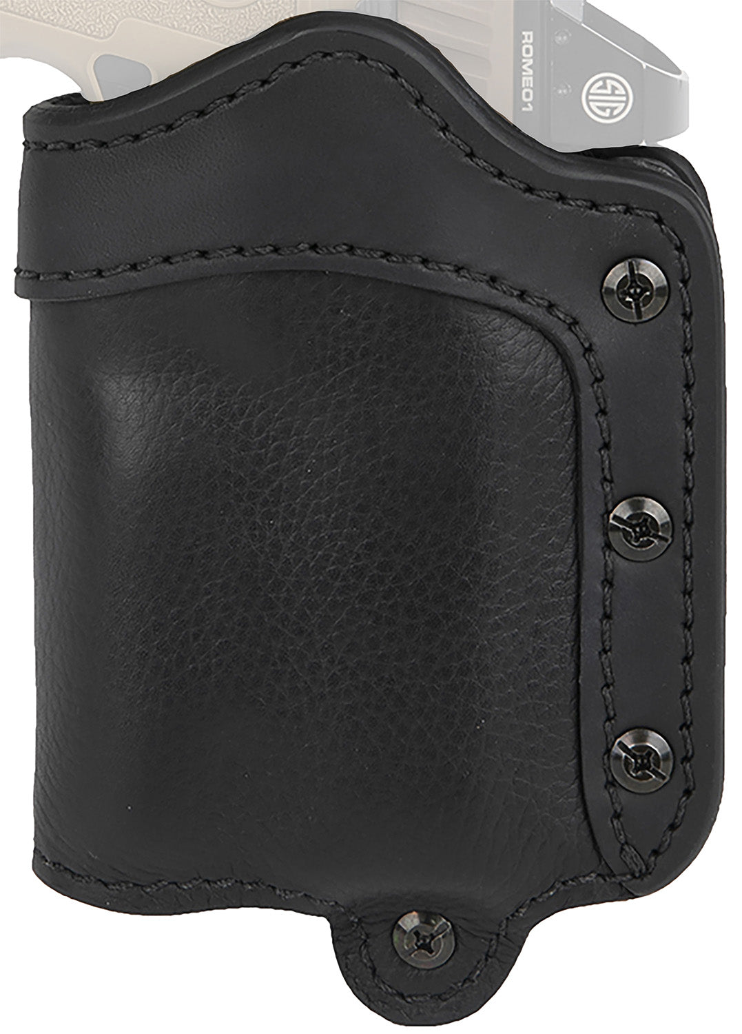 1791 Ultra Custom Light Bearing OWB Holster Size 2.4 Night Sky Black Leather Fits Sig P320/Springfield XD-M Right Hand