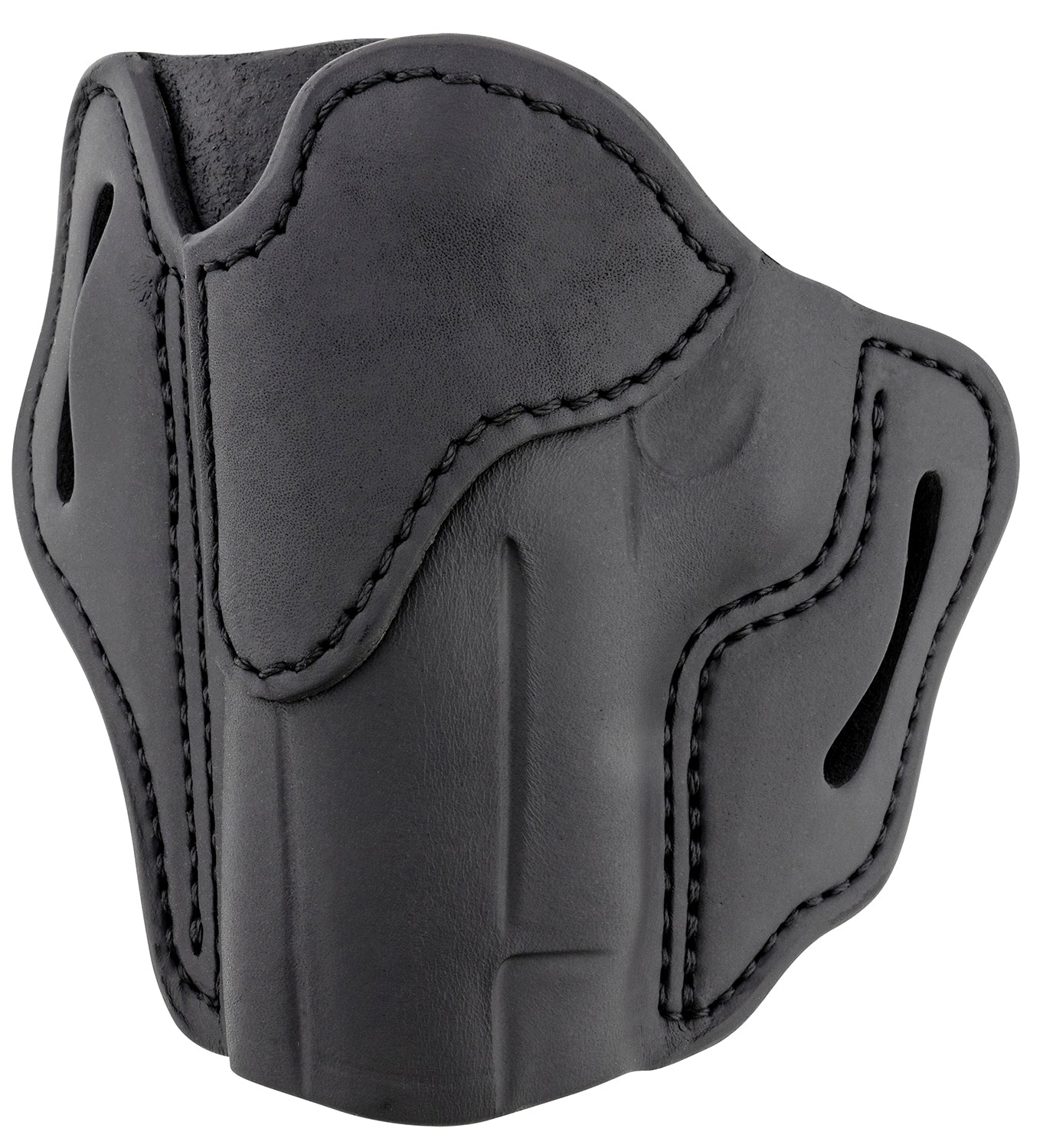 1791 Gunleather BH2.3 Stealth Black Leather OWB Holster, Optic Ready, Size 2.3, Left Hand for Glock 17/S&W M&P Shield