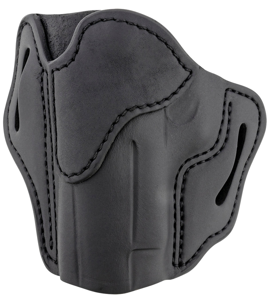1791 Gunleather BH2.3 Stealth Black Leather OWB Holster, Optic Ready, Size 2.3, Left Hand for Glock 17/S&W M&P Shield