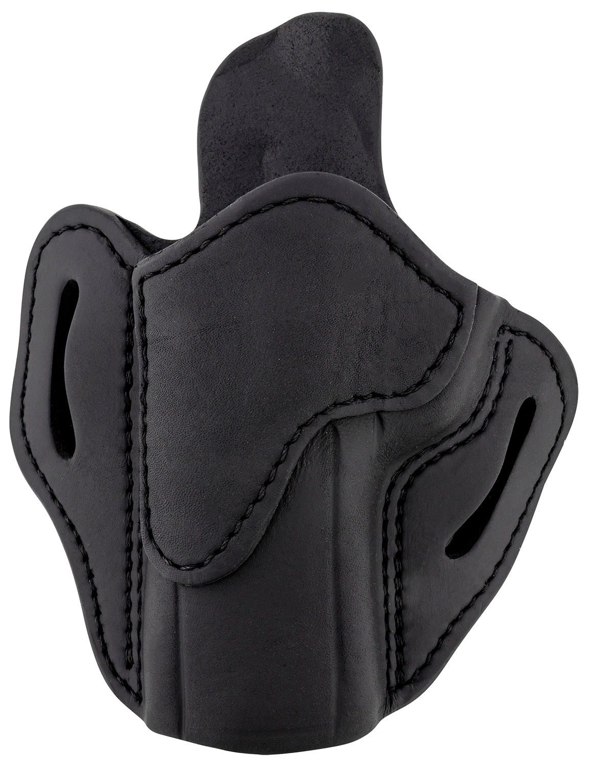 1791 Gunleather BH2.4 Stealth Black Leather OWB Holster, Optic Ready, Size 2.4, Left Hand for Walther PPQ/Sig P320/Springfield XD-M