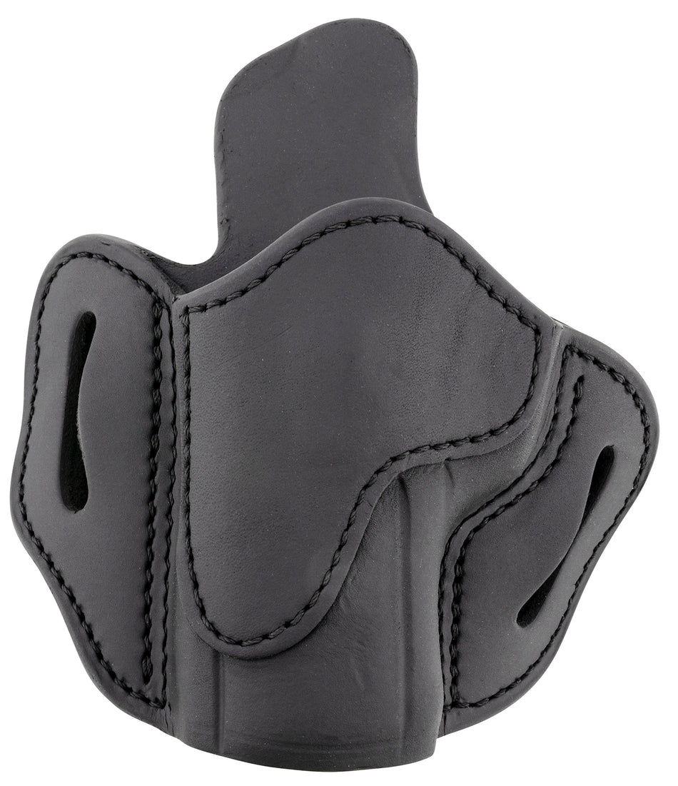 1791 Gunleather BH2.4S Stealth Black Leather OWB Holster, Optic Ready, Size 2.4S, Left Hand for FN 509/HK VP9SK