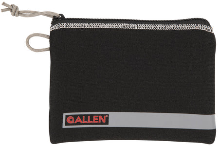 Allen 3626 Compact Pistol Pouch Black with Lockable Zippers, Fleece Lining & Writeable ID Label 5"x7"