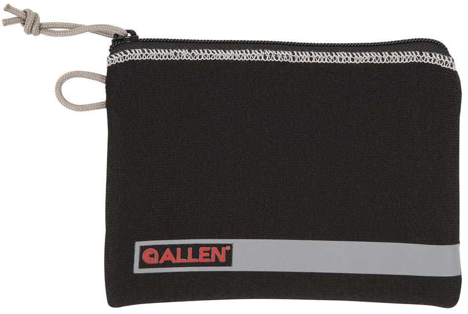 Allen 3626 Compact Pistol Pouch Black with Lockable Zippers, Fleece Lining & Writeable ID Label 5"x7"