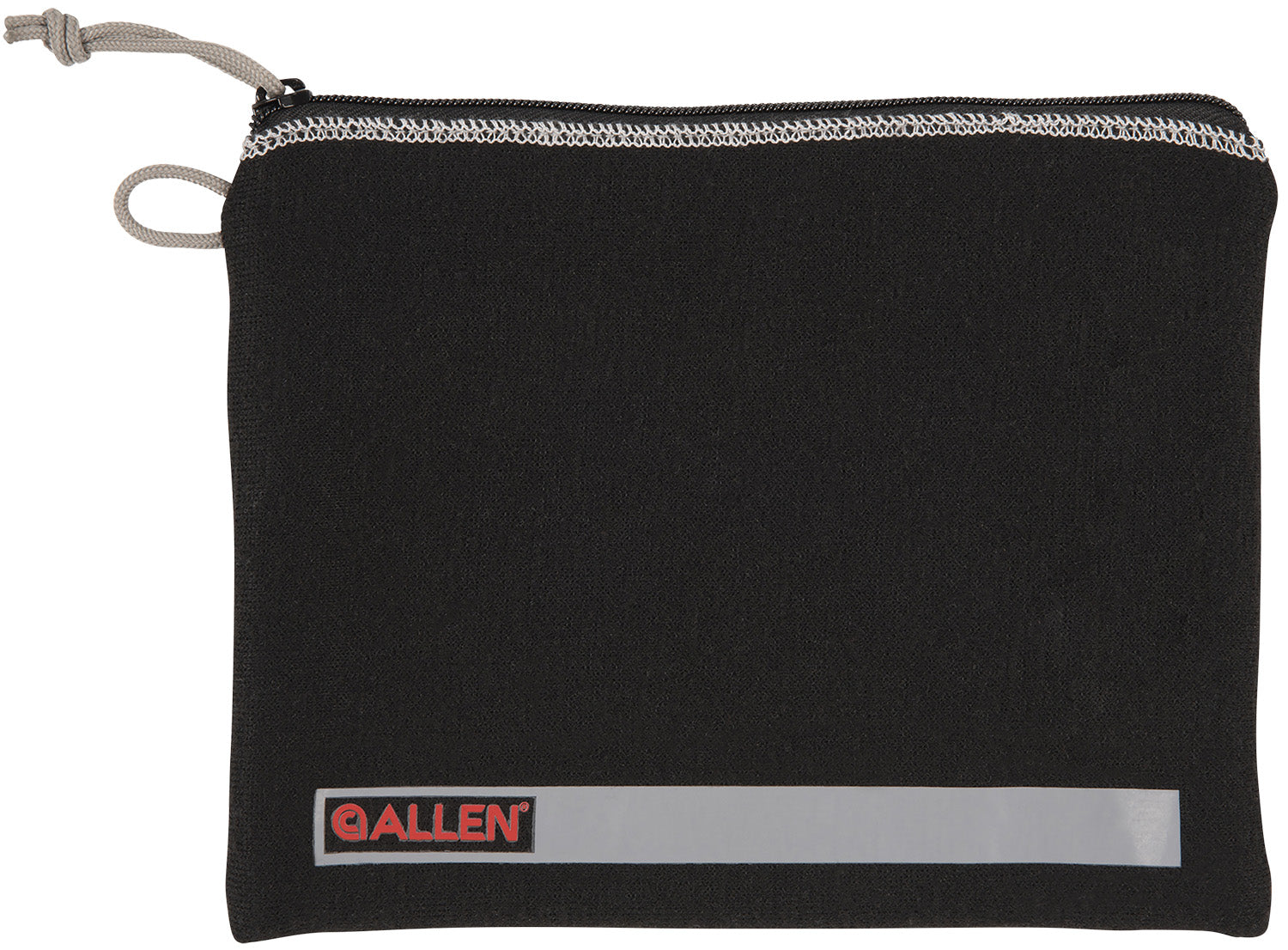 Allen 3628 Full-Size Pistol Pouch Black with Lockable Zippers, Fleece Lining & Writeable ID Label 7"x9"