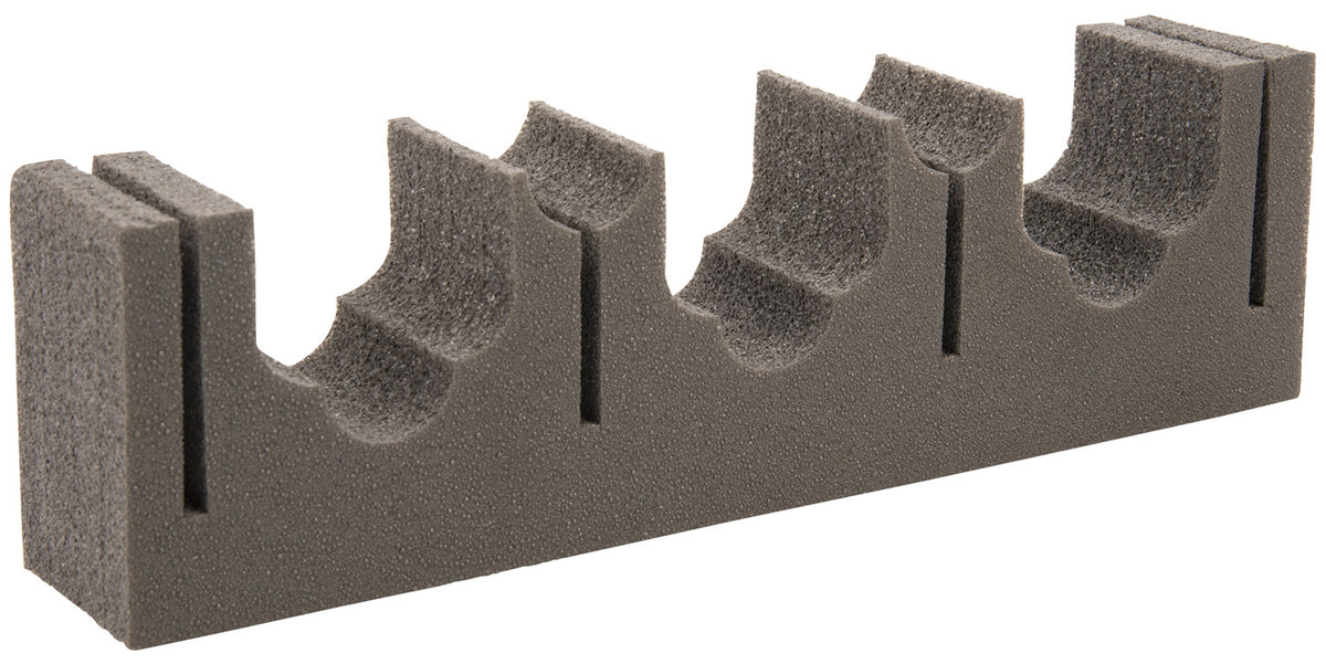 Allen 5658 Firearm Fishing Rod Magnetic Holder Holds 3 Rifles/Shotguns Black Foam