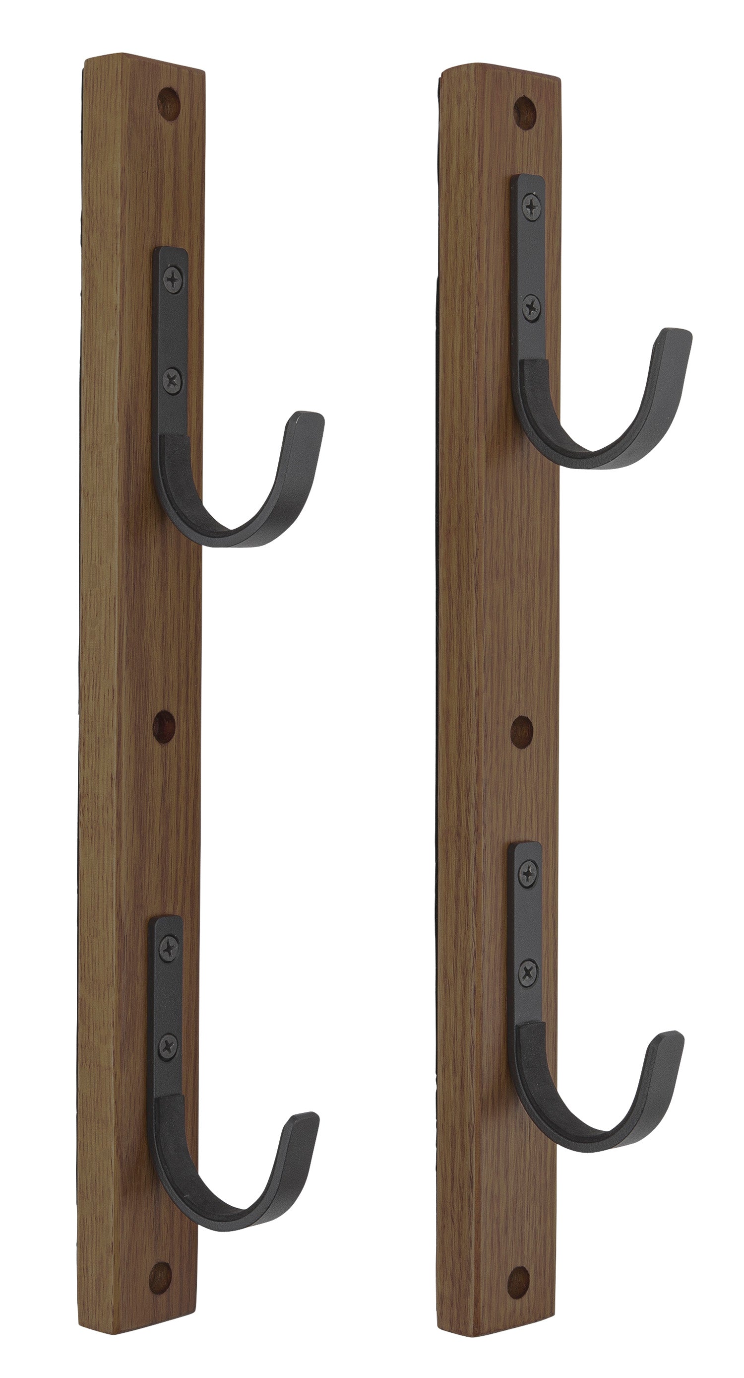 Allen 5659 2-Gun Collector Rack Brown/Black Hardwood and Powder-Coated Steel Hooks