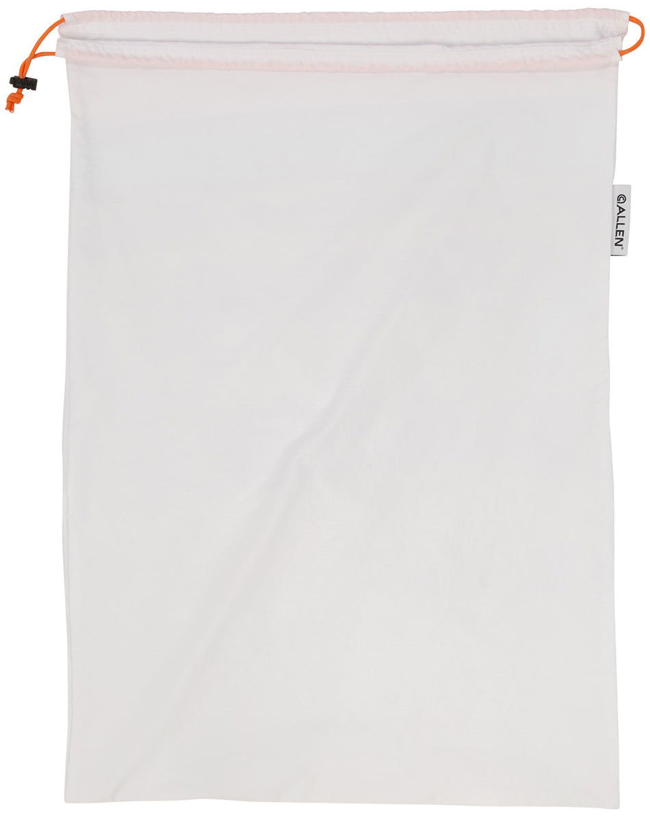 Allen 6593 Single Meat Bag White Breathable Polyester Reflective Draw Cord for Game Hauling