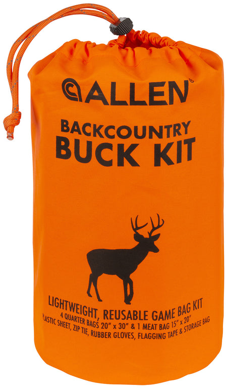 Allen BackCountry Buck Kit 6599 Orange Polyester Quarter Bags Meat Bag Zip Tie Flagging Tape