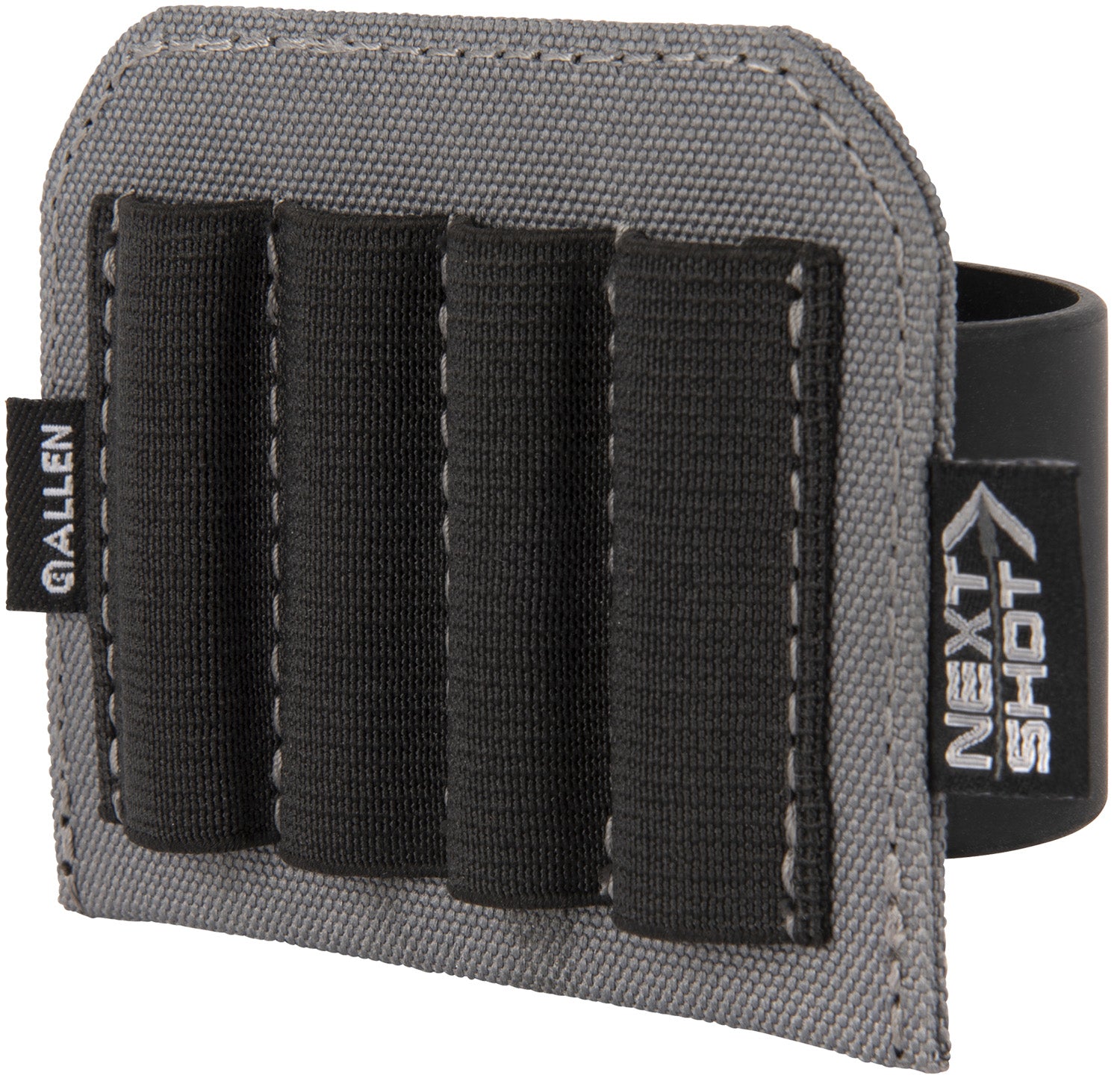 Allen 8208 Next Shot Buttstock Rifle Cartridge Band Carrier Black Silicone 4 Round